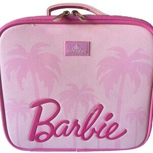 BARBIE Cosmetic Bag by Impressions Zippered Pockets Adjustable Dividers 11x10x4"